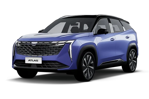 Geely Atlas II — Серо-голубой