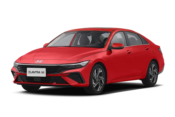 Hyundai Elantra VII (CN7) Рестайлинг — Красный