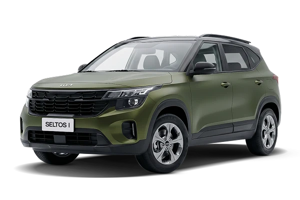 Kia Seltos I Рестайлинг — Оливковый с черной крышей